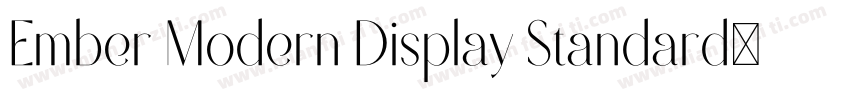 Ember Modern Display Standard字体转换